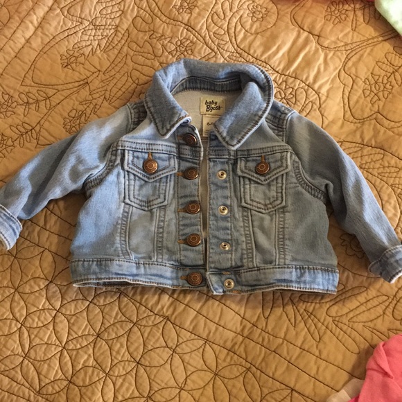 Jean jacket, 4 onesies, pink gingham tutu & pants - Picture 15 of 16